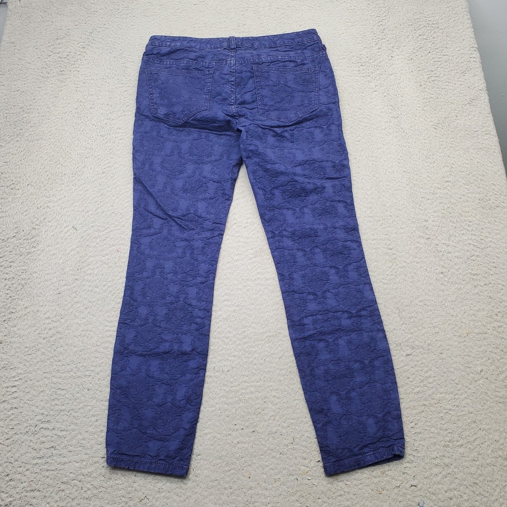 Free People Skinny Jeans Womens Size 28 Multi Denim Embroidered Floral Dark Wash - Picture 2 of 9